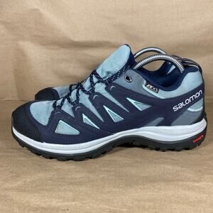 Salomon Women's Size 7.5 Waterproof Contagrip Trail/Athletic Shoes Light Blue